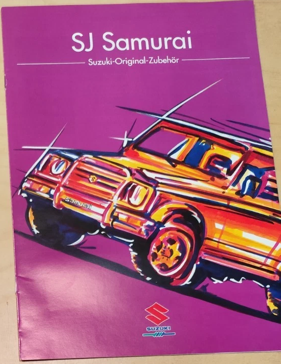 SJ Samurai — Suzuki-Original-Zubehör: обложка с рисунком маркером