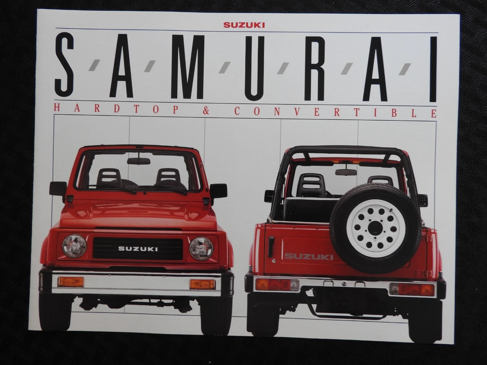 Samurai Hardtop & Convertible: передний и задний виды