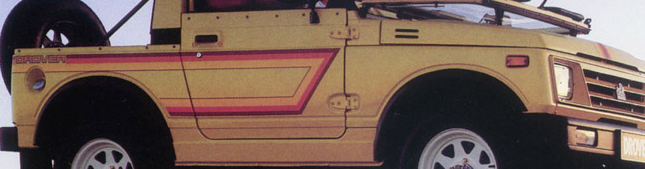Holden Drover Soft Top (Австралия, 1985–87): своя двухцветная полоса с изломом