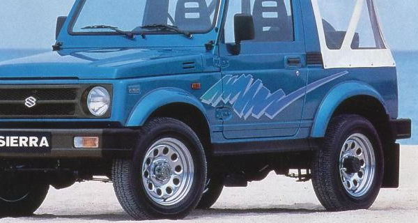 Австралийская Sierra ~1991: голубая «клякса» на голубом Soft Top