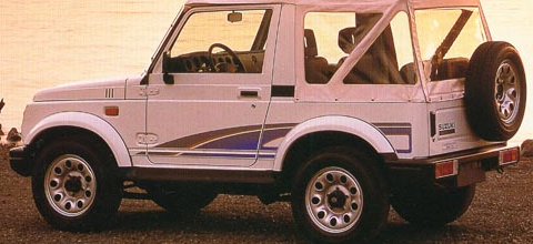 SJ80 / Sierra, проспект Австралии 1996: двухцветная полоса по низу двери