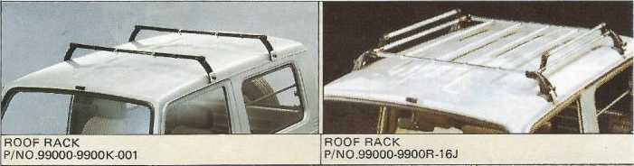 Roof Rack 99000-9900K-001 и 99000-9900R-16J для металлической крыши