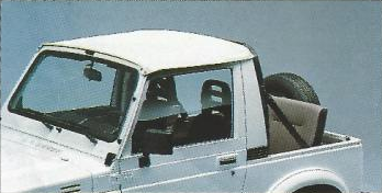 Canvas-Top Front 99000-99025-61E: короткий навес над передними сиденьями