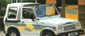 Santana SJ410 Sport Hard Top: белый кунг с почти квадратным боковым окном